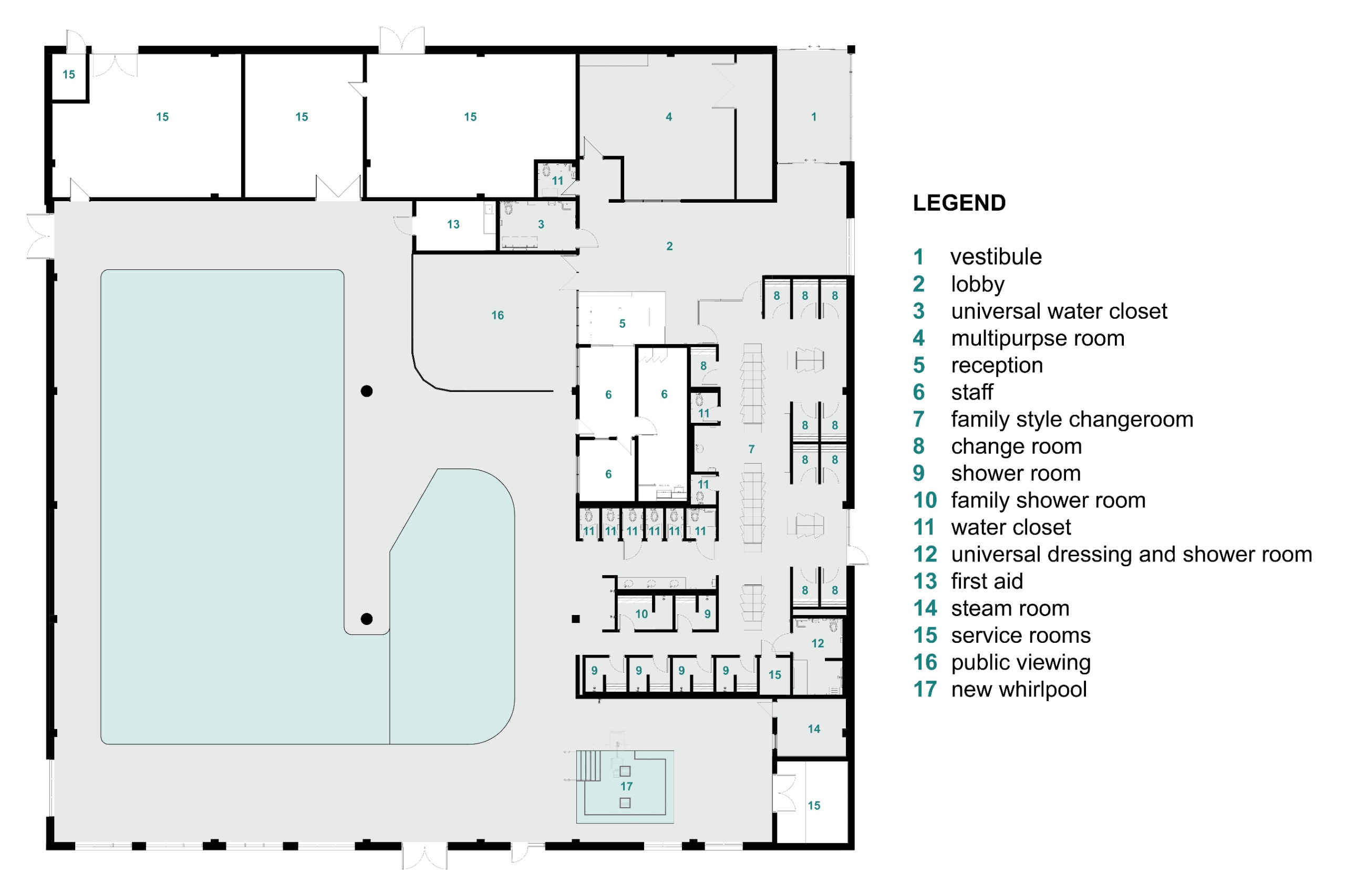 Aquatic Centre Floor Plan